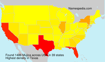 Surname Mujica in USA