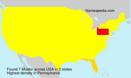 Surname Muldor in USA