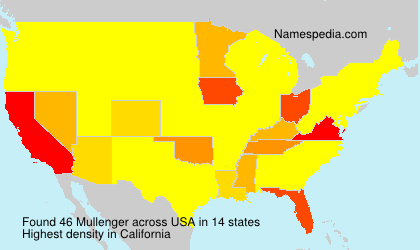 Surname Mullenger in USA