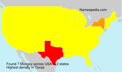 Surname Mungay in USA Surname Mungay in USA