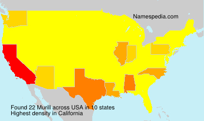 Surname Murill in USA