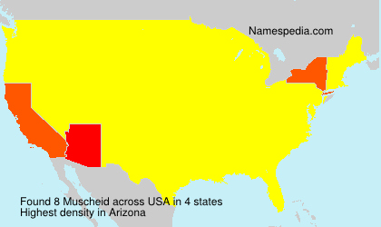 Surname Muscheid in USA