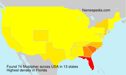 Surname Mustipher in USA