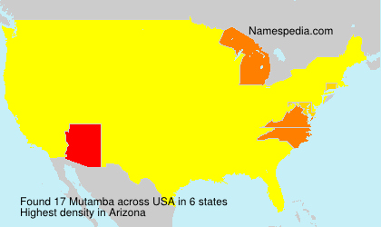 Surname Mutamba in USA