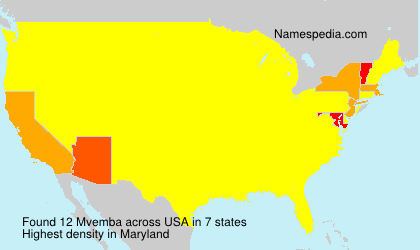 Surname Mvemba in USA