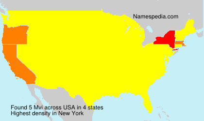 Surname Mvi in USA