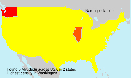 Surname Mvududu in USA