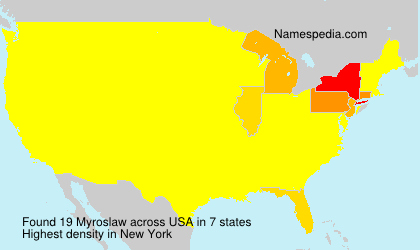 Surname Myroslaw in USA