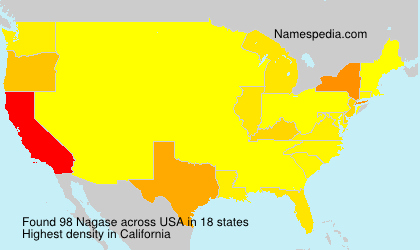 Surname Nagase in USA