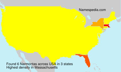 Surname Narmontas in USA