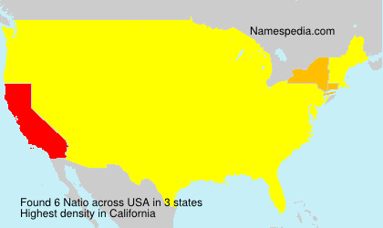 Surname Natio in USA