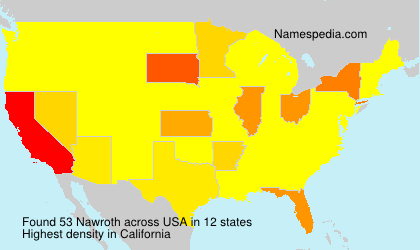 Surname Nawroth in USA