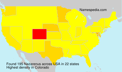 Surname Nazarenus in USA