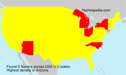 Surname Nazera in USA Surname Nazera in USA