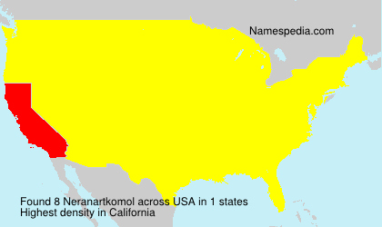 Surname Neranartkomol in USA Surname Neranartkomol in USA