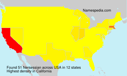 Surname Nersessian in USA