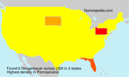 Surname Neugerbauer in USA