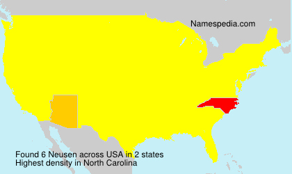 Surname Neusen in USA