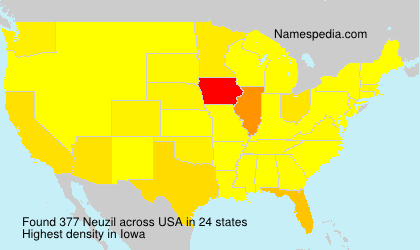 Surname Neuzil in USA