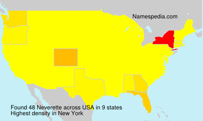 Surname Neverette in USA Surname Neverette in USA