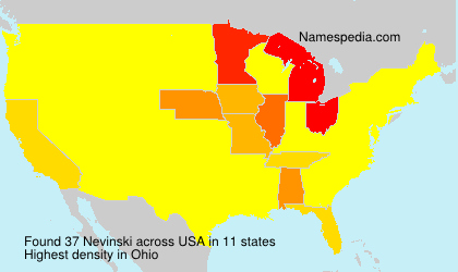 Surname Nevinski in USA