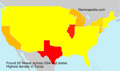 Surname Newar in USA