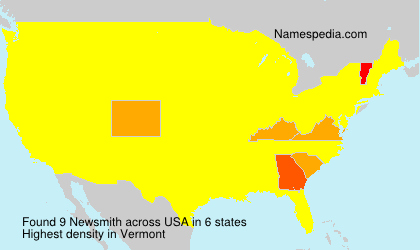 Surname Newsmith in USA Surname Newsmith in USA