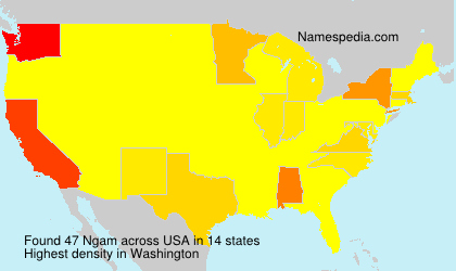 Surname Ngam in USA