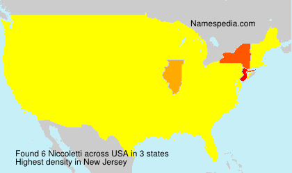Surname Niccoletti in USA