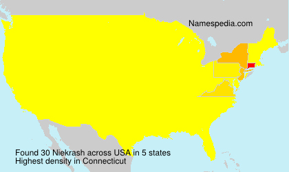 Surname Niekrash in USA
