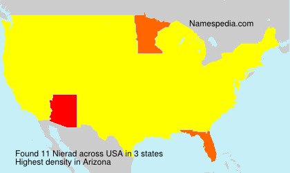 Surname Nierad in USA
