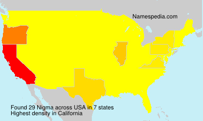 Surname Nigma in USA