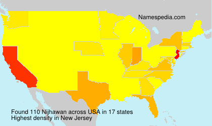 Surname Nijhawan in USA