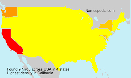 Surname Nirou in USA