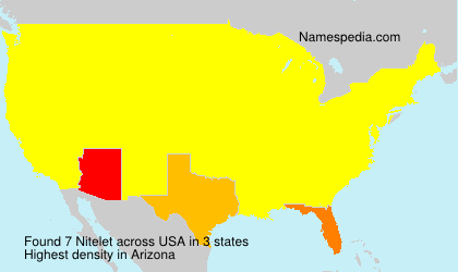 Surname Nitelet in USA