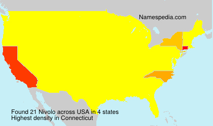 Surname Nivolo in USA
