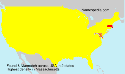 Surname Nkemateh in USA