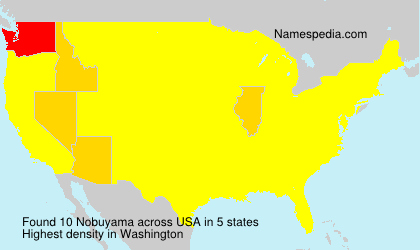 Surname Nobuyama in USA Surname Nobuyama in USA