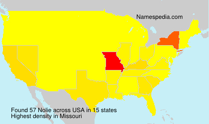 Surname Nolie in USA