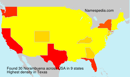 Surname Norambuena in USA