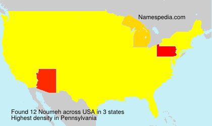 Surname Noumeh in USA