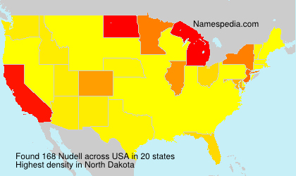 Surname Nudell in USA
