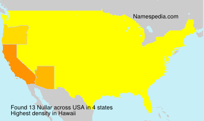 Surname Nullar in USA