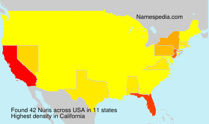 Surname Nuris in USA Surname Nuris in USA
