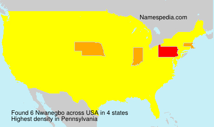Surname Nwanegbo in USA