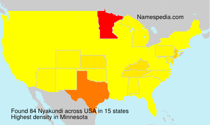 Surname Nyakundi in USA Surname Nyakundi in USA