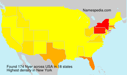 Surname Nyer in USA
