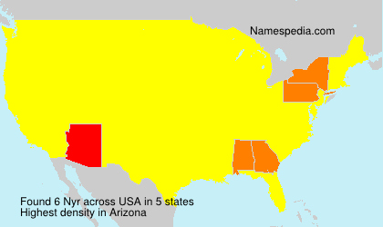 Surname Nyr in USA