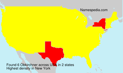 Surname Obkirchner in USA