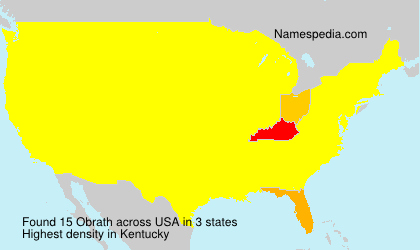 Surname Obrath in USA